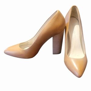 Aldo Tan Block Heel Pumps. Size 8.5